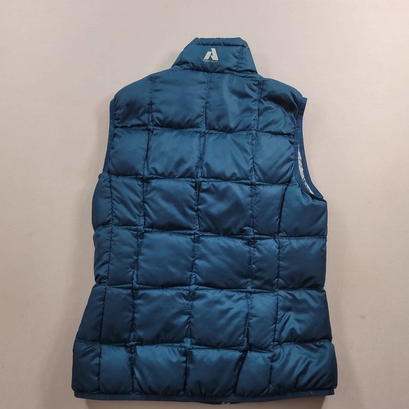 Eddie Bauer First Accent Puffer Vest Womens Medium Teal Green Goose Down - Picture 3 of 10